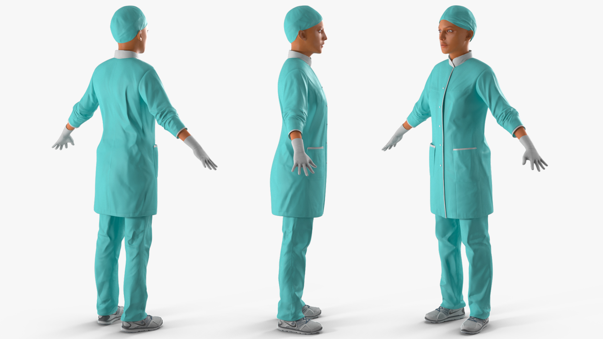 Female Surgeon Doctor Woman Rigged 3D model