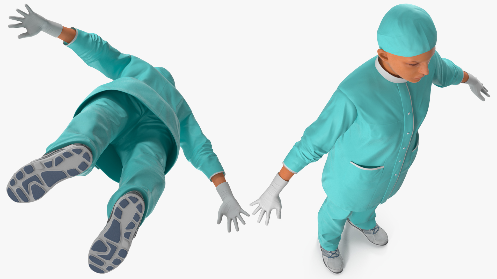 Female Surgeon Doctor Woman Rigged 3D model