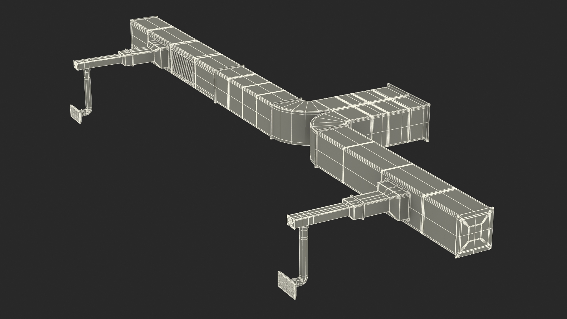 3D HVAC Ductwork model