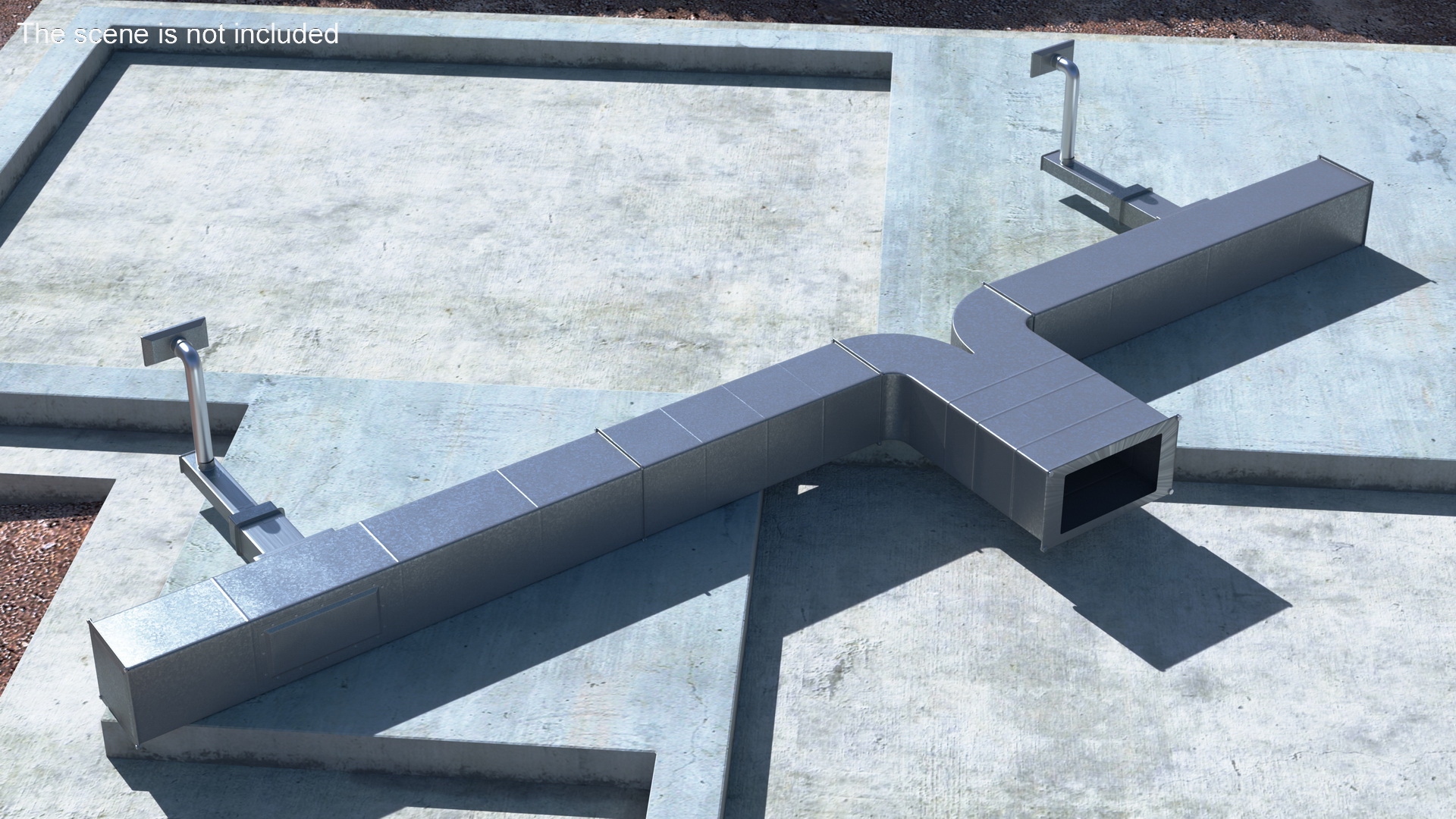 3D HVAC Ductwork model
