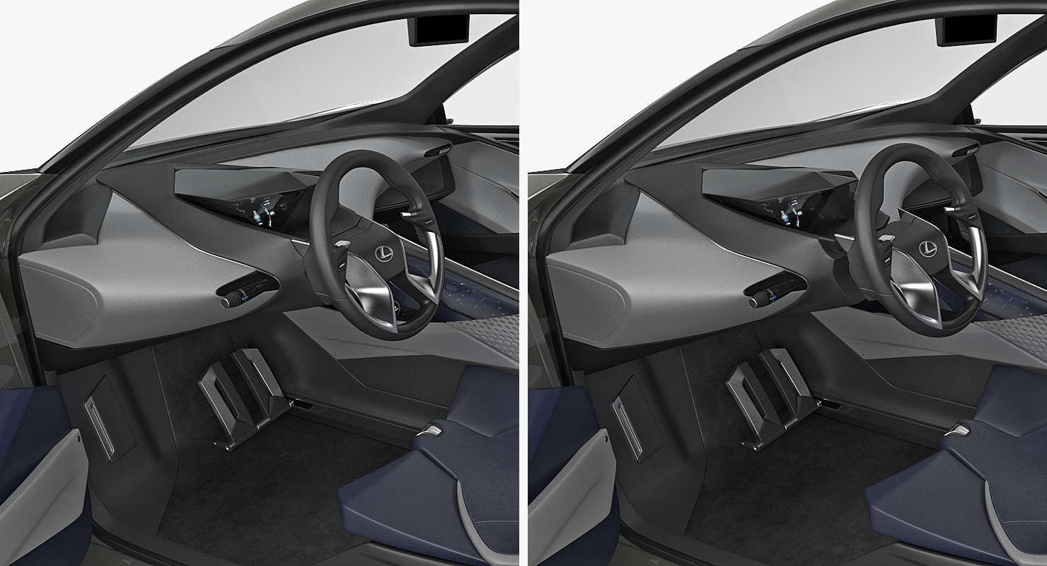 3D Concept Lexus LF-SA Rigged