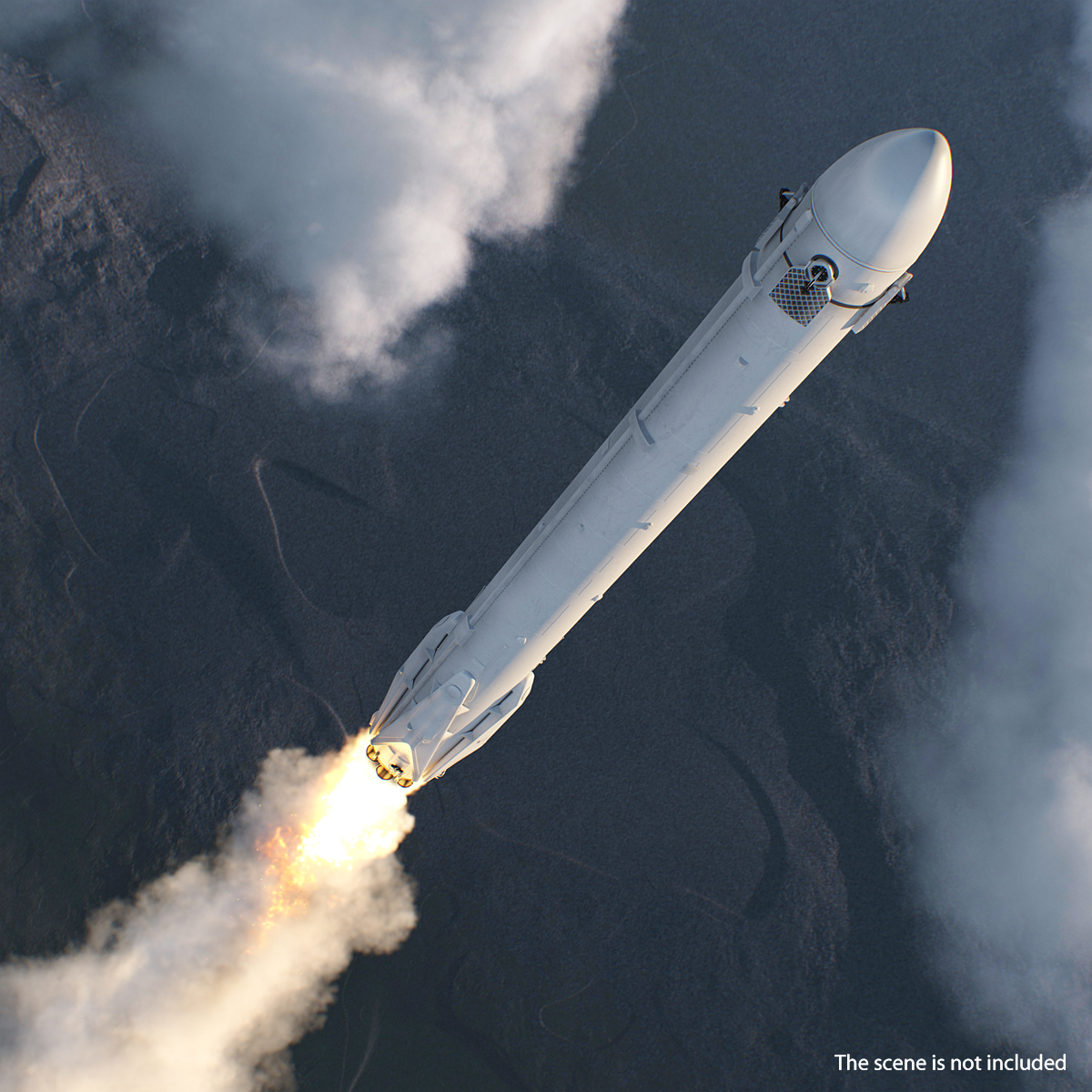 Landing Rocket Booster 3D