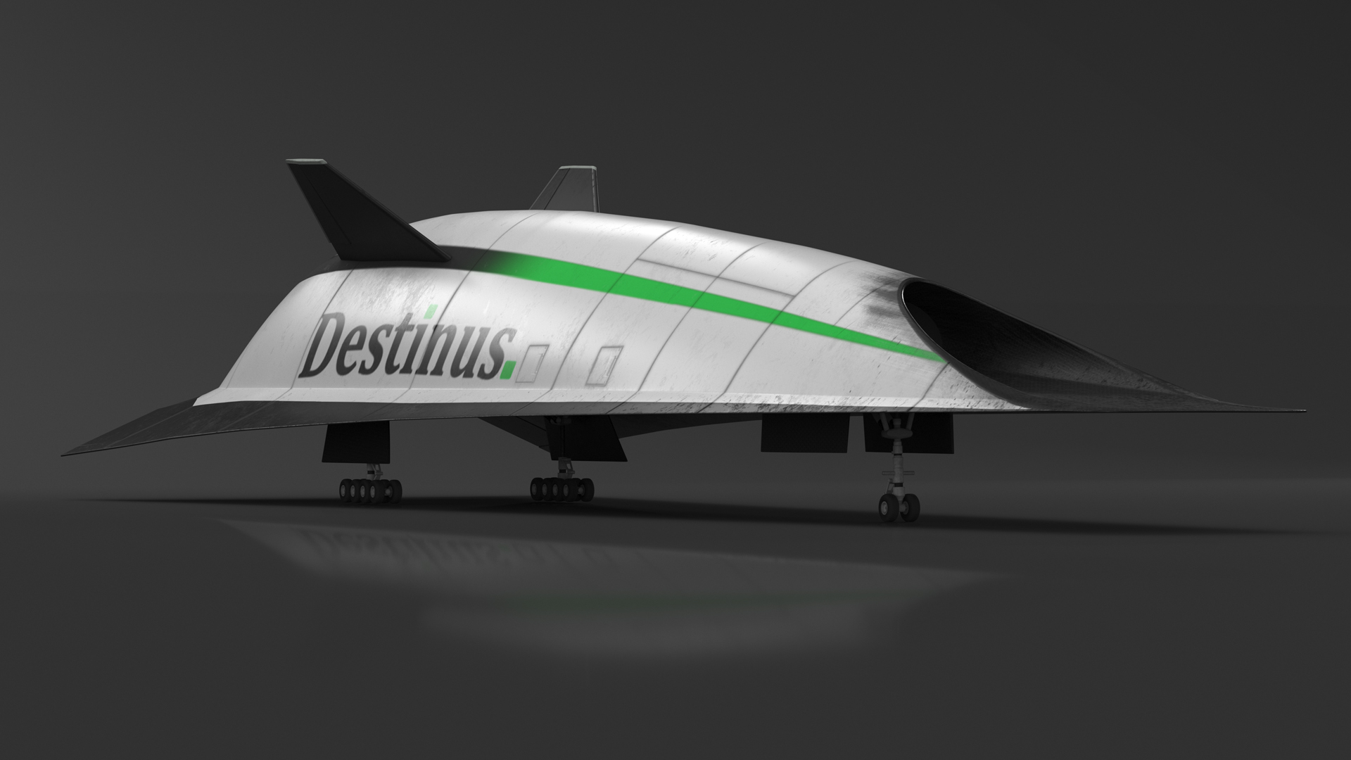 Destinus S Hypersonic Passenger Plane Used 3D