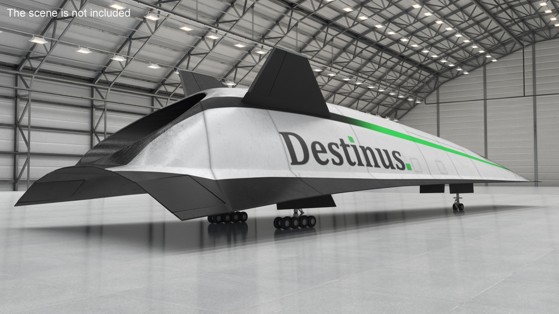 Destinus S Hypersonic Passenger Plane Used 3D