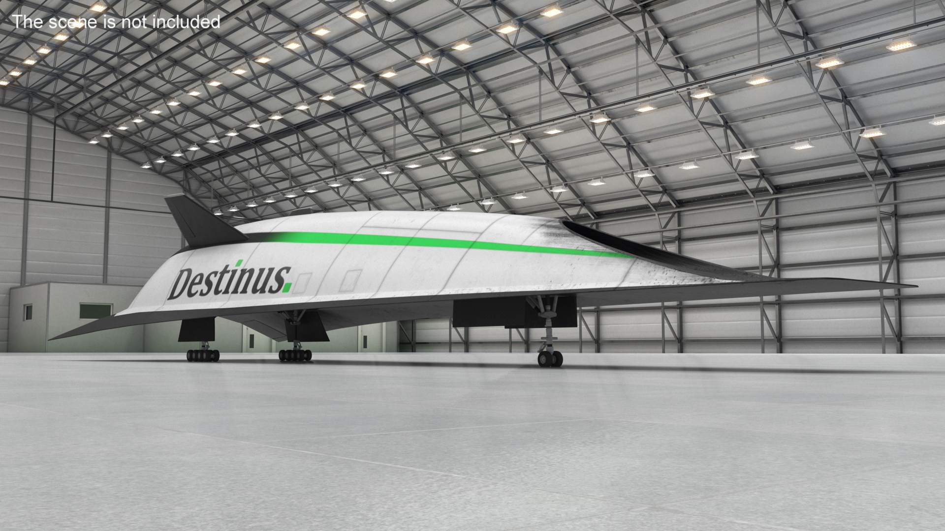 Destinus S Hypersonic Passenger Plane Used 3D