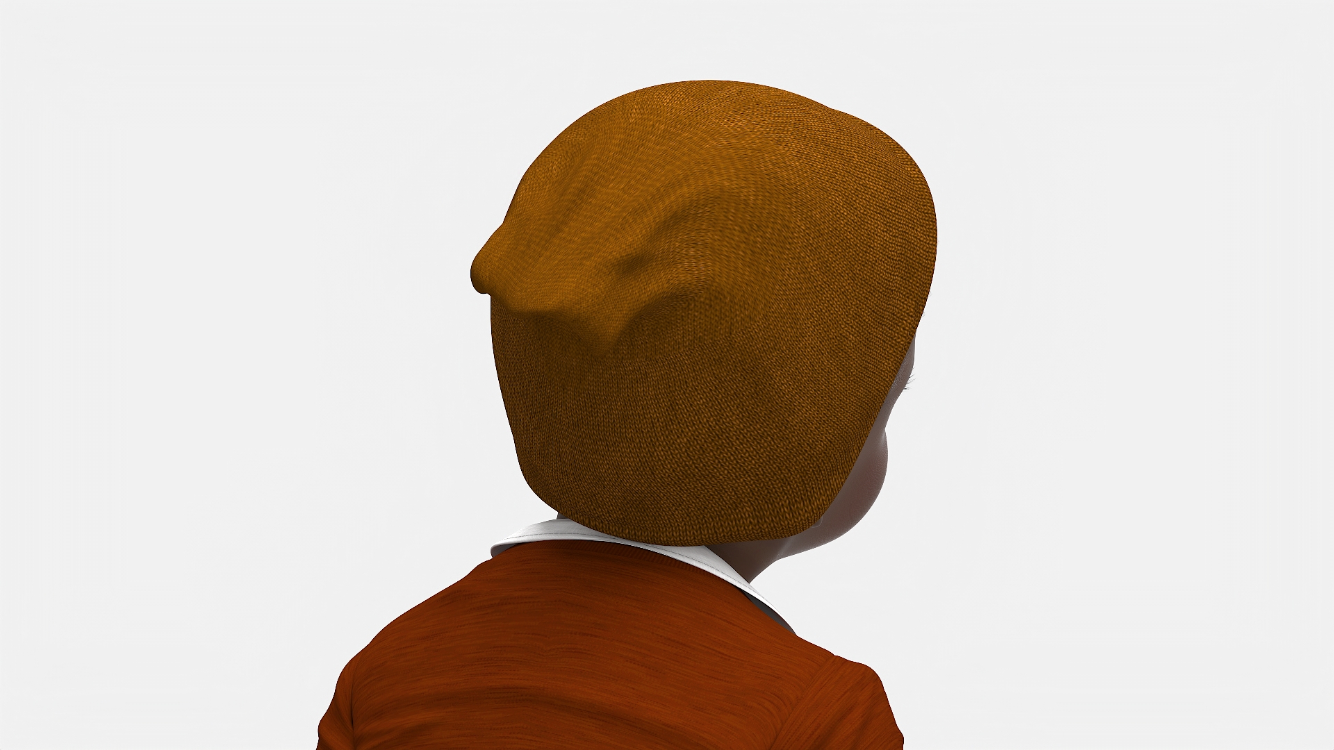 3D model African Baby Boy Outdoor Autumn Style Walking