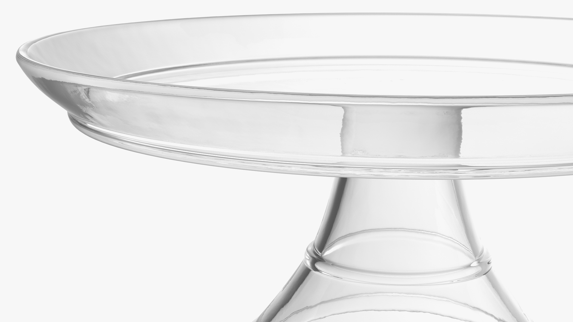 3D Cake Stand Glass