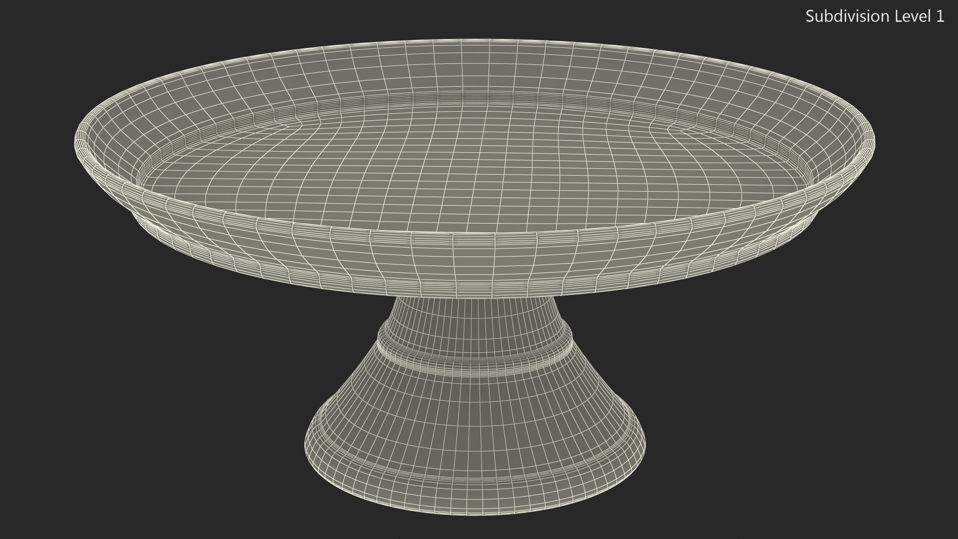 3D Cake Stand Glass