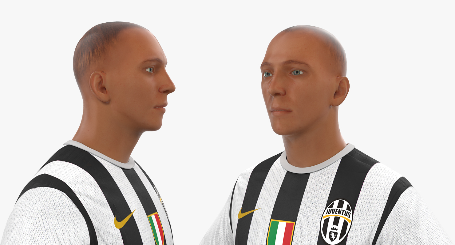 Soccer or Football Player Juventus 3D model
