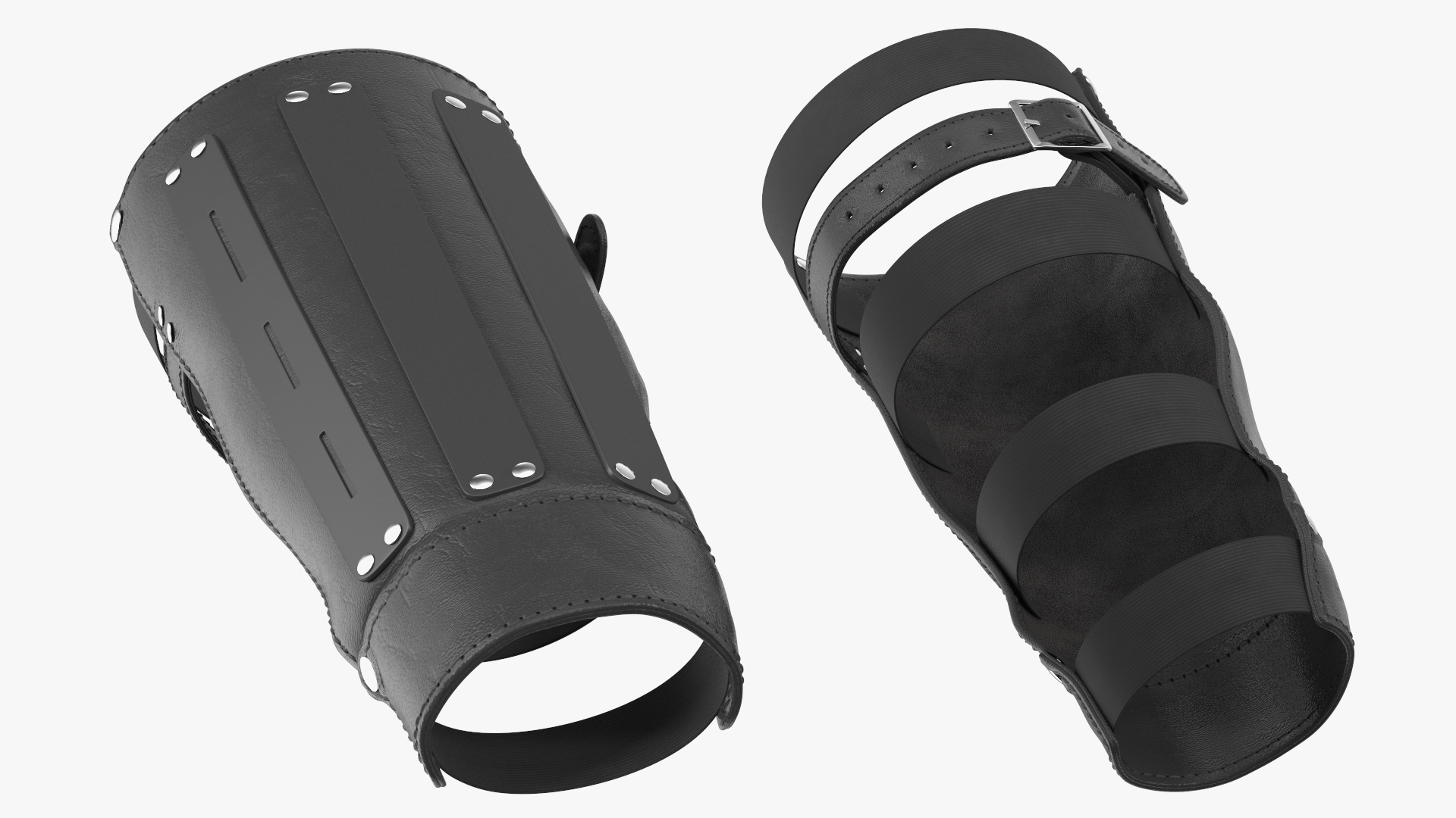 Leather Arm Bracers 3D model
