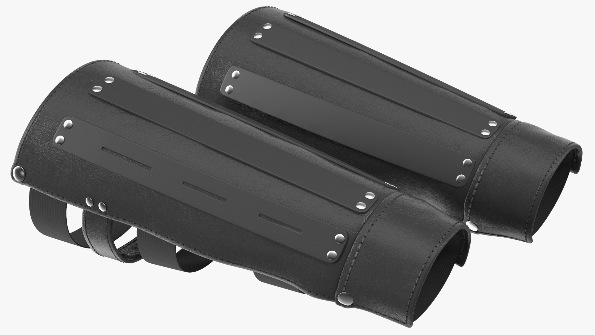Leather Arm Bracers 3D model