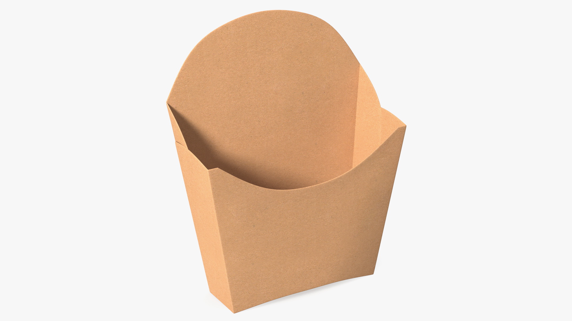 French Fry Box Craft Paper Generic 3D model