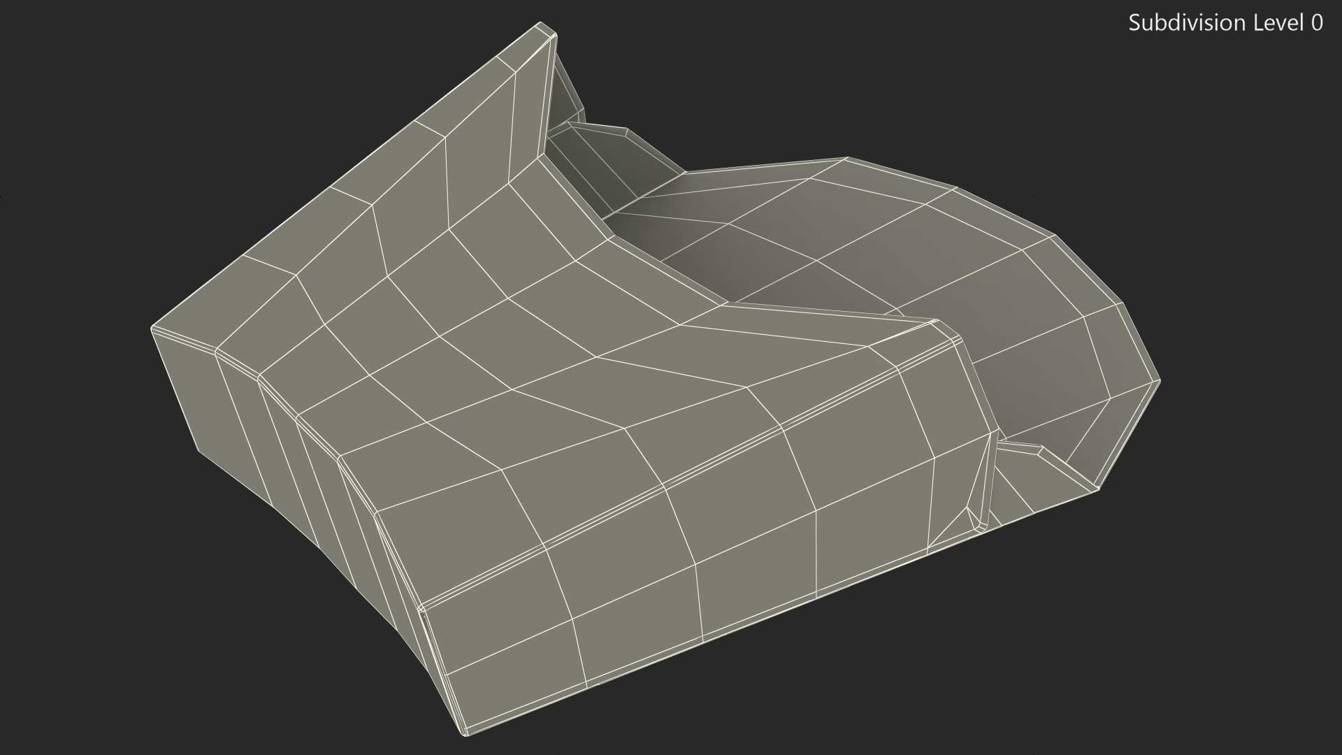 French Fry Box Craft Paper Generic 3D model
