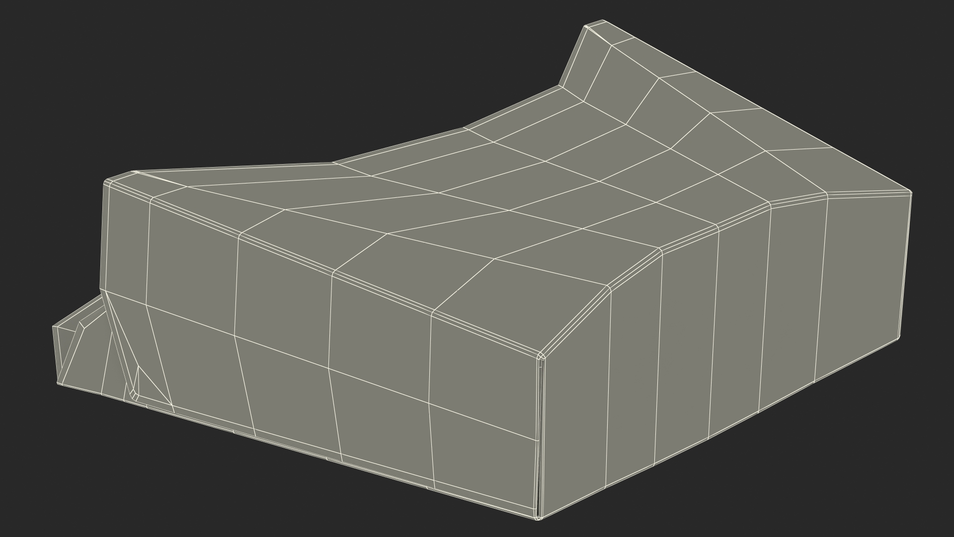 French Fry Box Craft Paper Generic 3D model