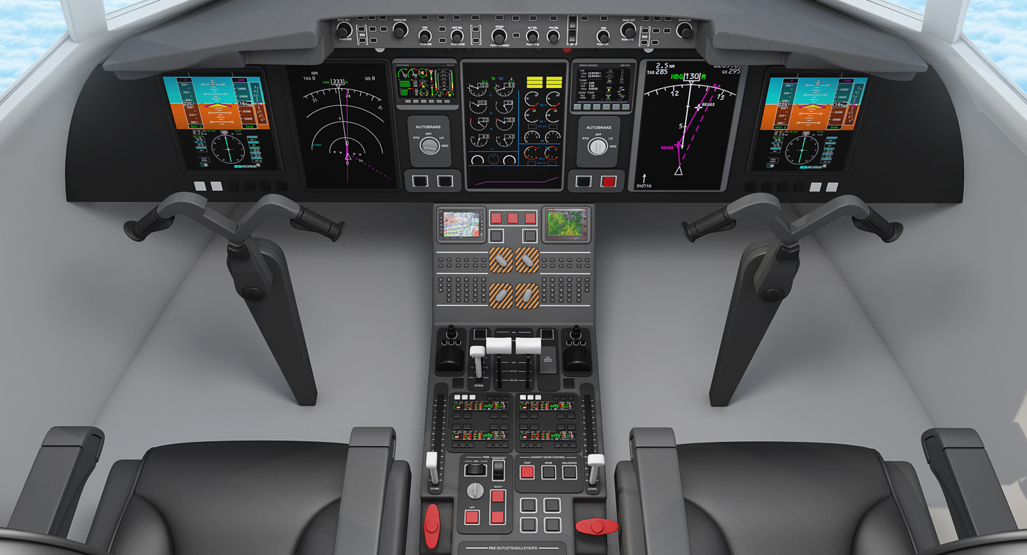 3D Boeing 757 300 Delta with Cabin Rigged model
