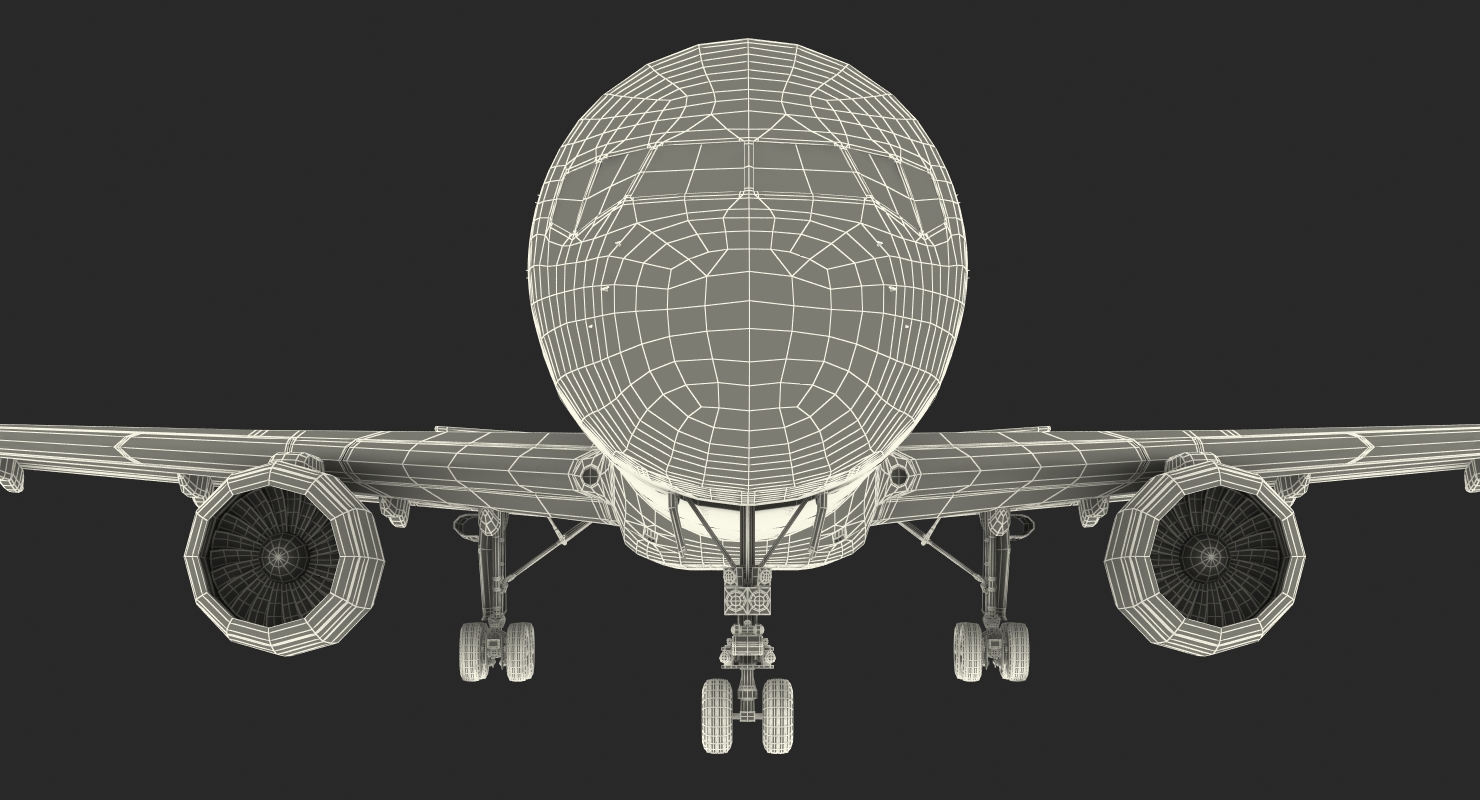 3D Boeing 757 300 Delta with Cabin Rigged model