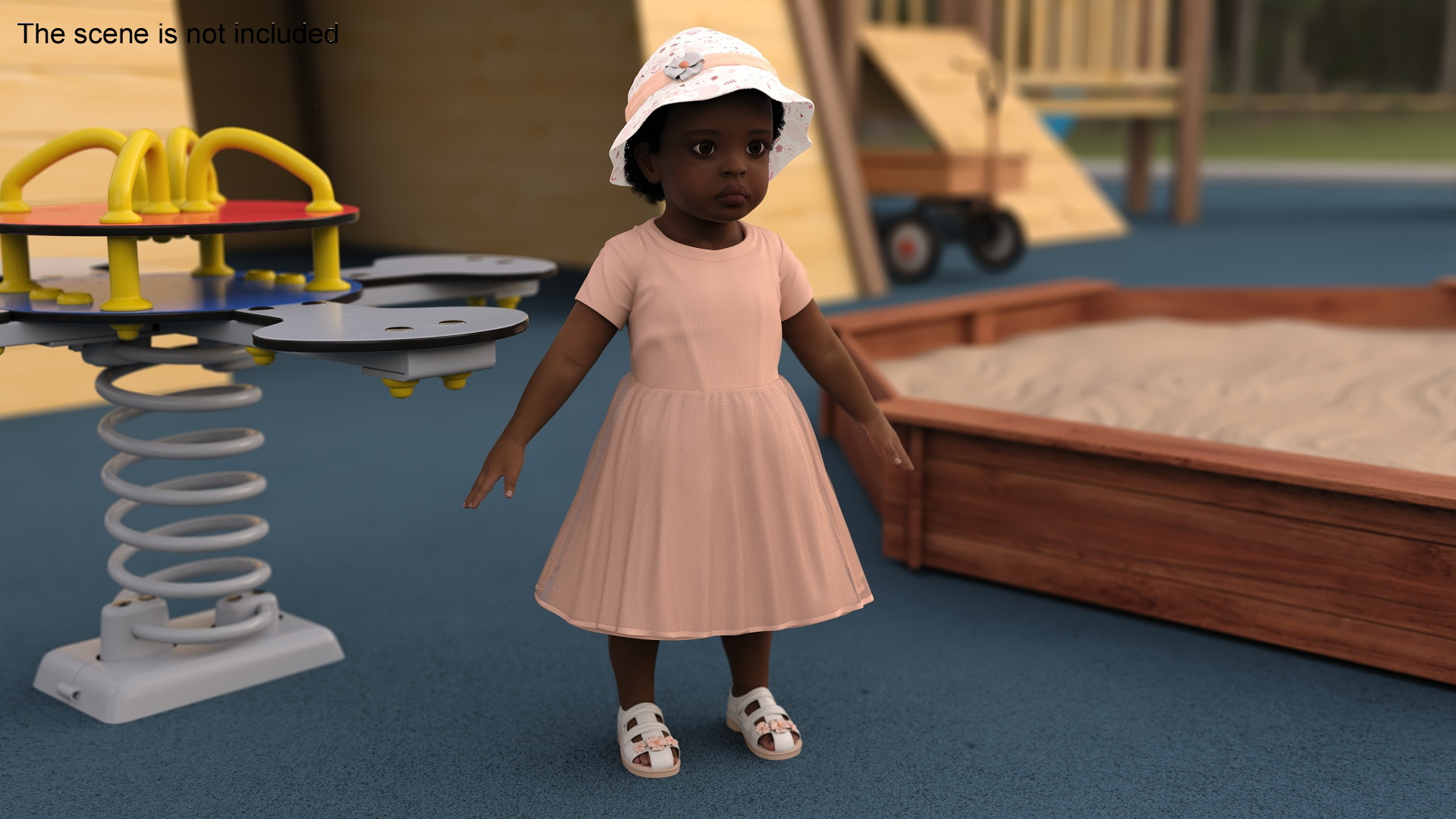 Casual Summer Outfit for Toddler 3D
