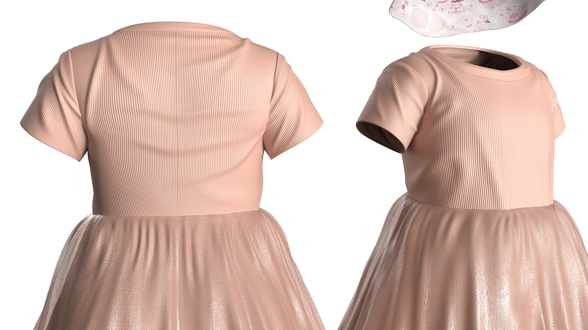 Casual Summer Outfit for Toddler 3D
