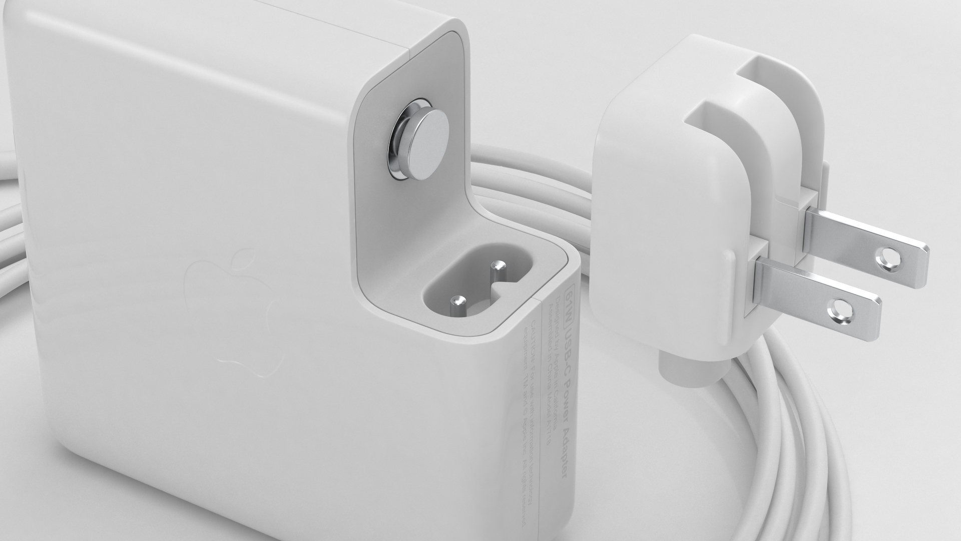 3D Apple 61W Type C Power Adapter with Cable