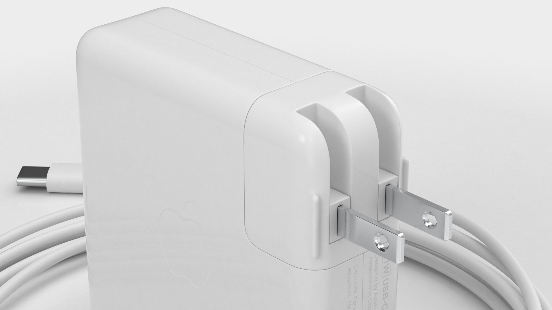 3D Apple 61W Type C Power Adapter with Cable