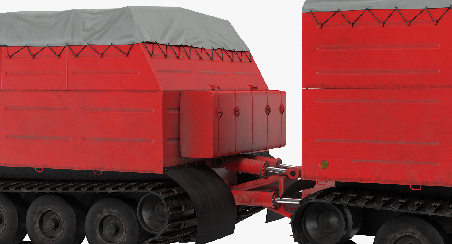 3D Research Articulated Tracked Vehicle Vityaz DT 30 Rigged