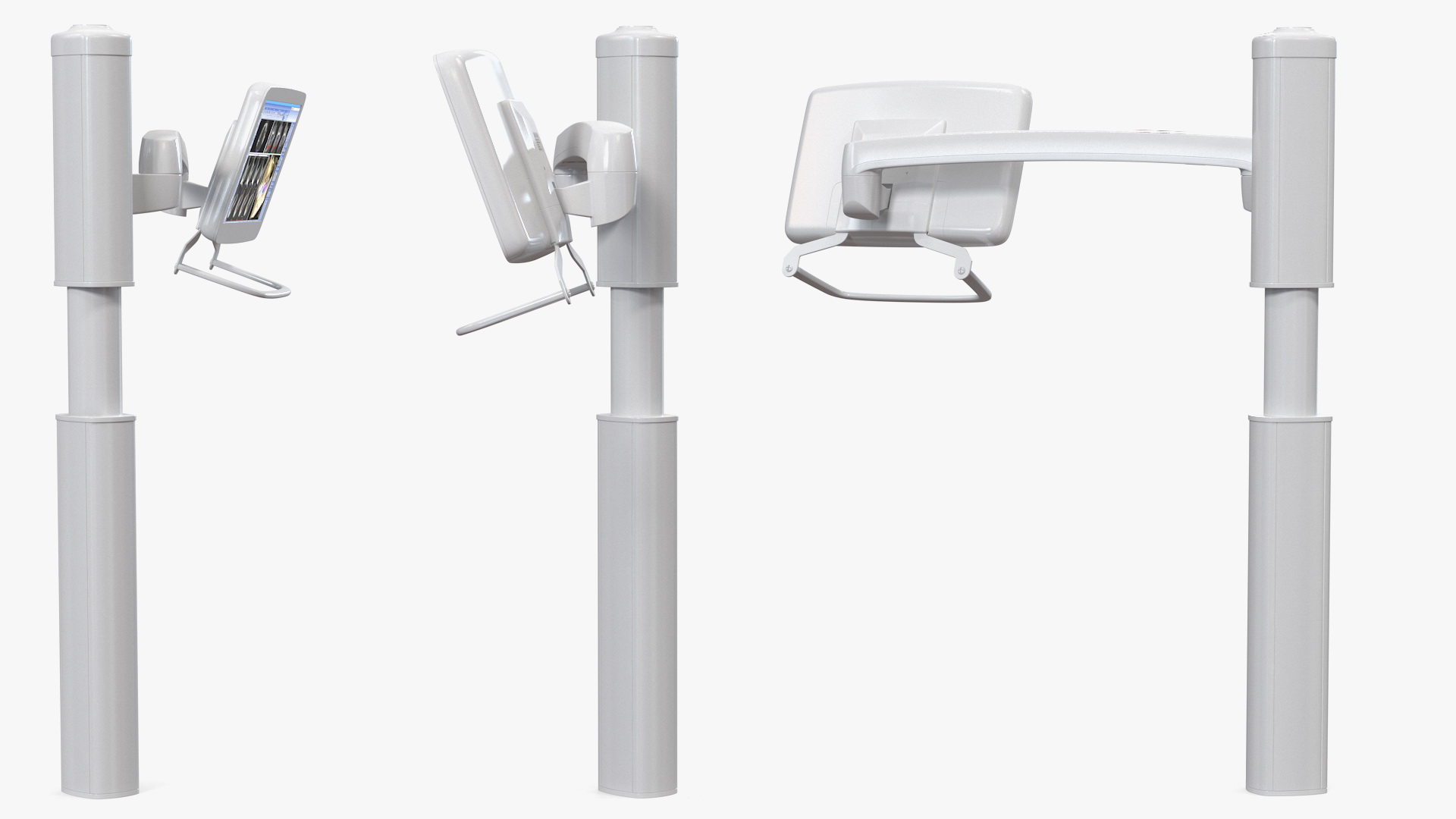 3D Post Mounted Dental LCD Display