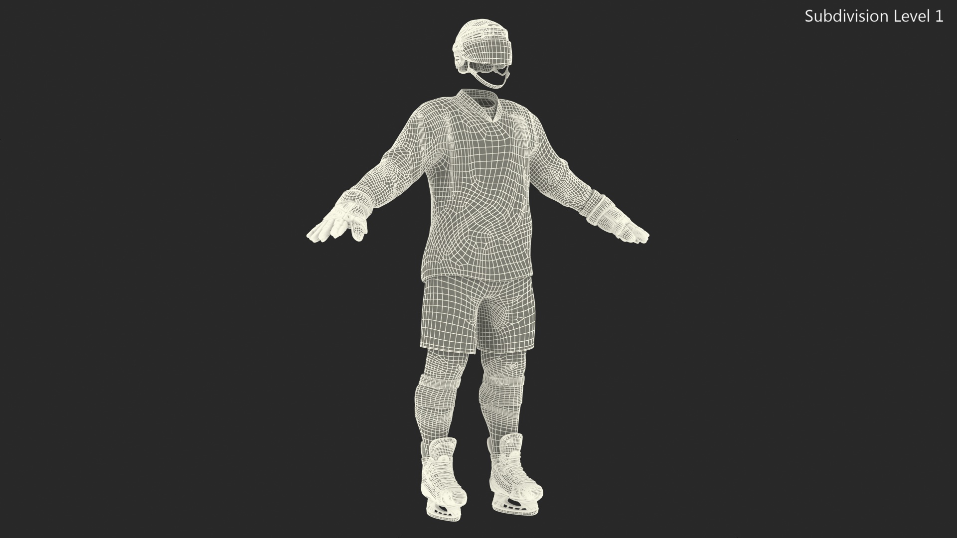 3D model Hockey Equipment Set