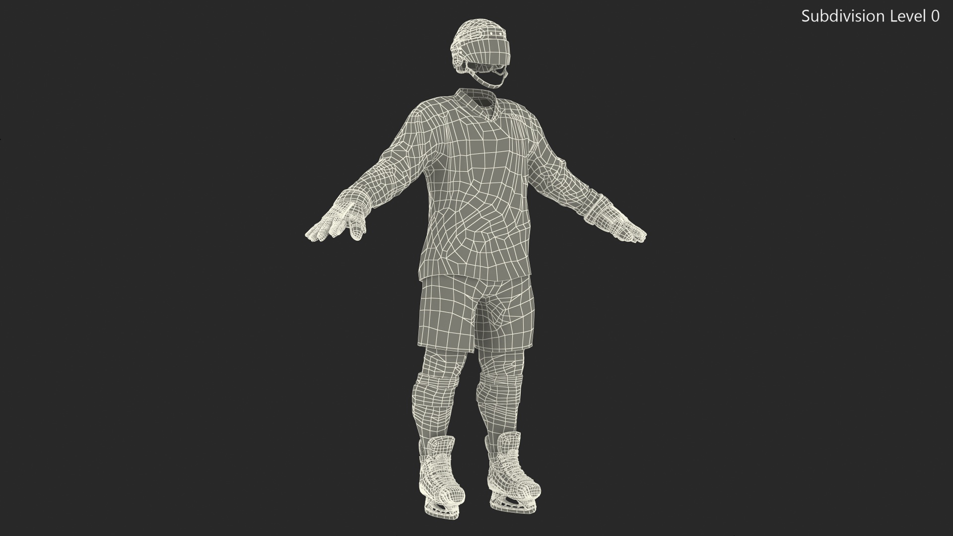3D model Hockey Equipment Set