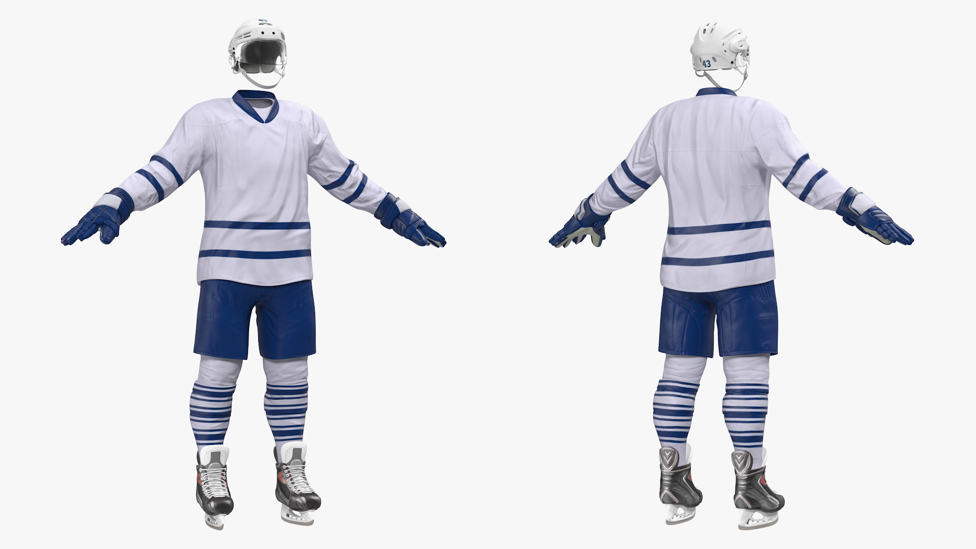 3D model Hockey Equipment Set