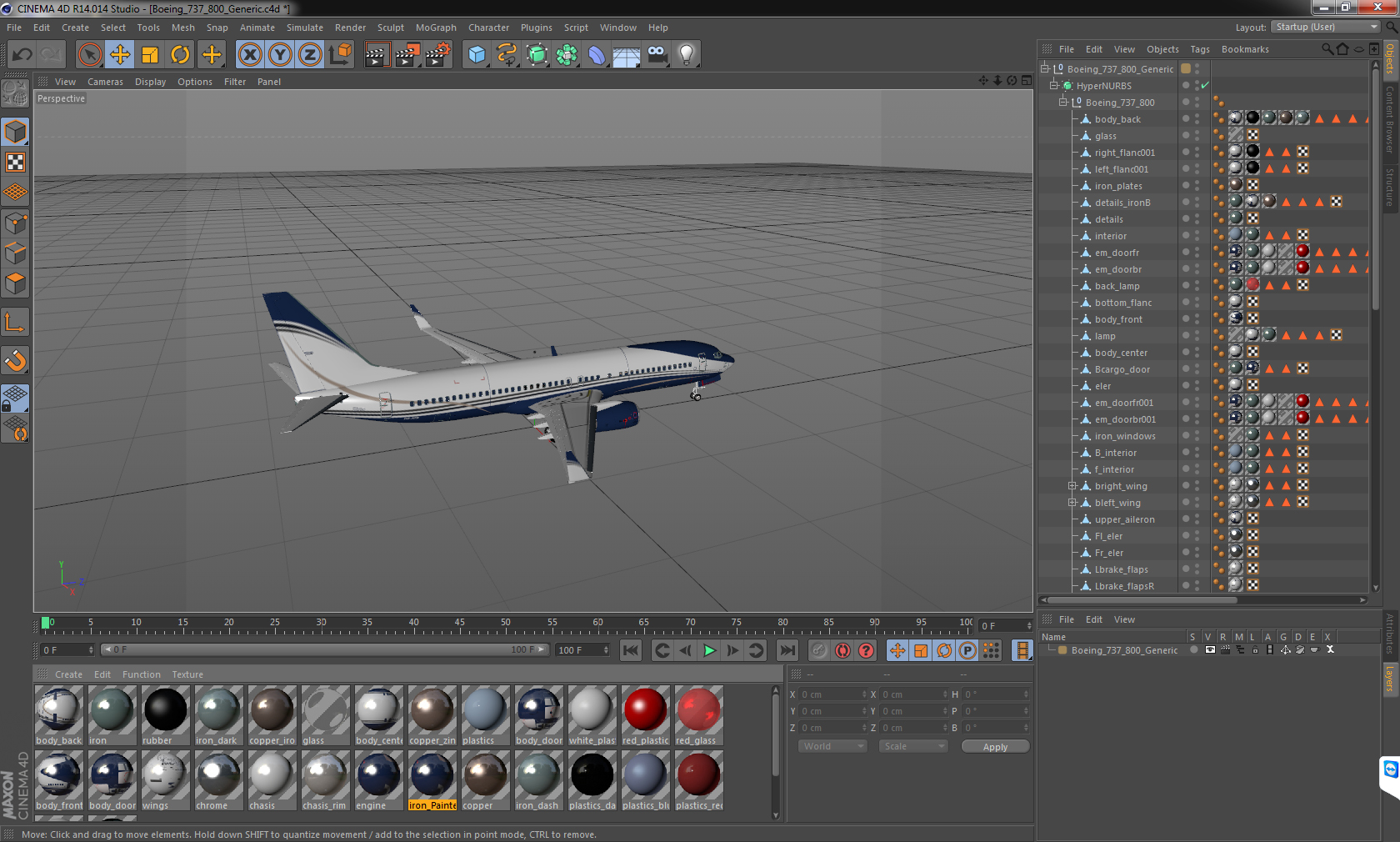 Boeing 737 800 Generic 3D