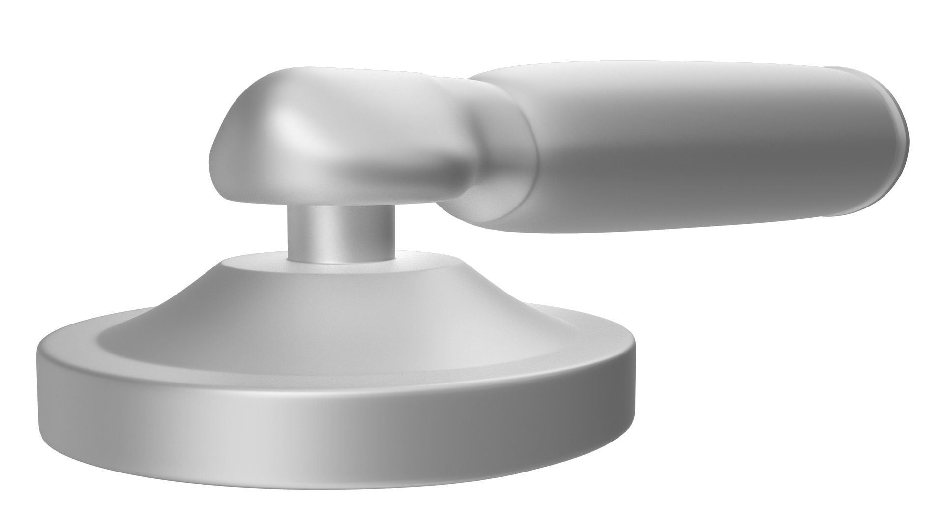 Door Handle Swivel Straight Round Metal 3D model