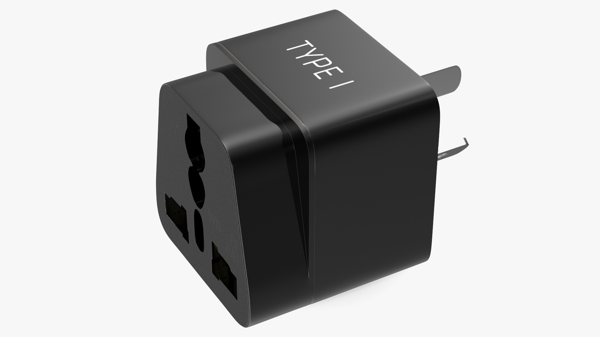 3D Electrical Plug Type I Adapter Black