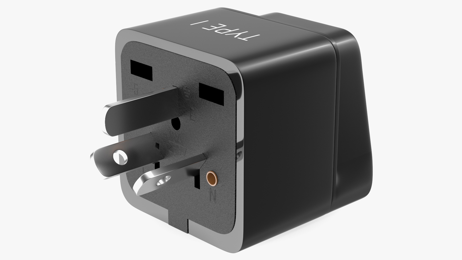 3D Electrical Plug Type I Adapter Black