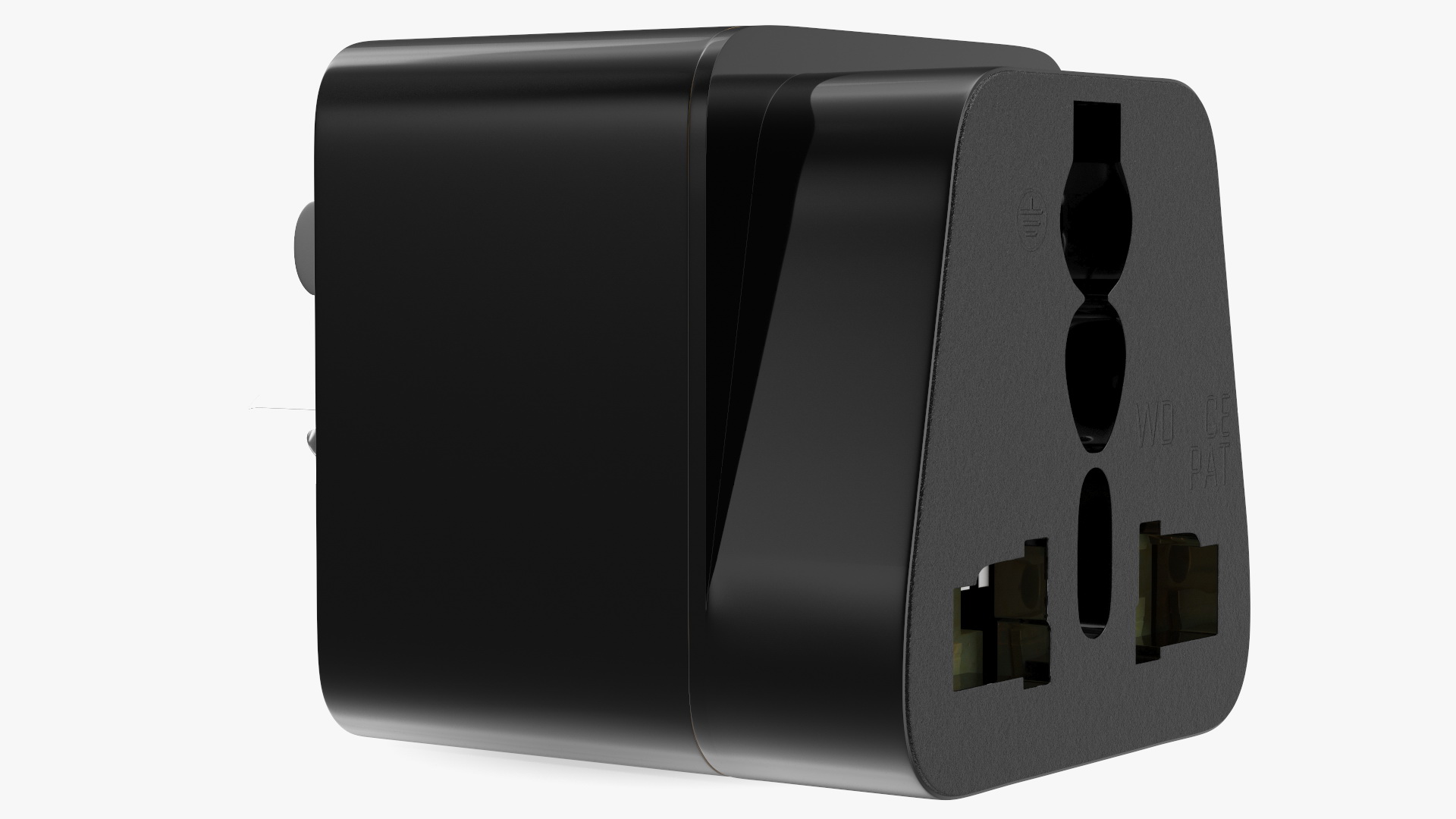 3D Electrical Plug Type I Adapter Black