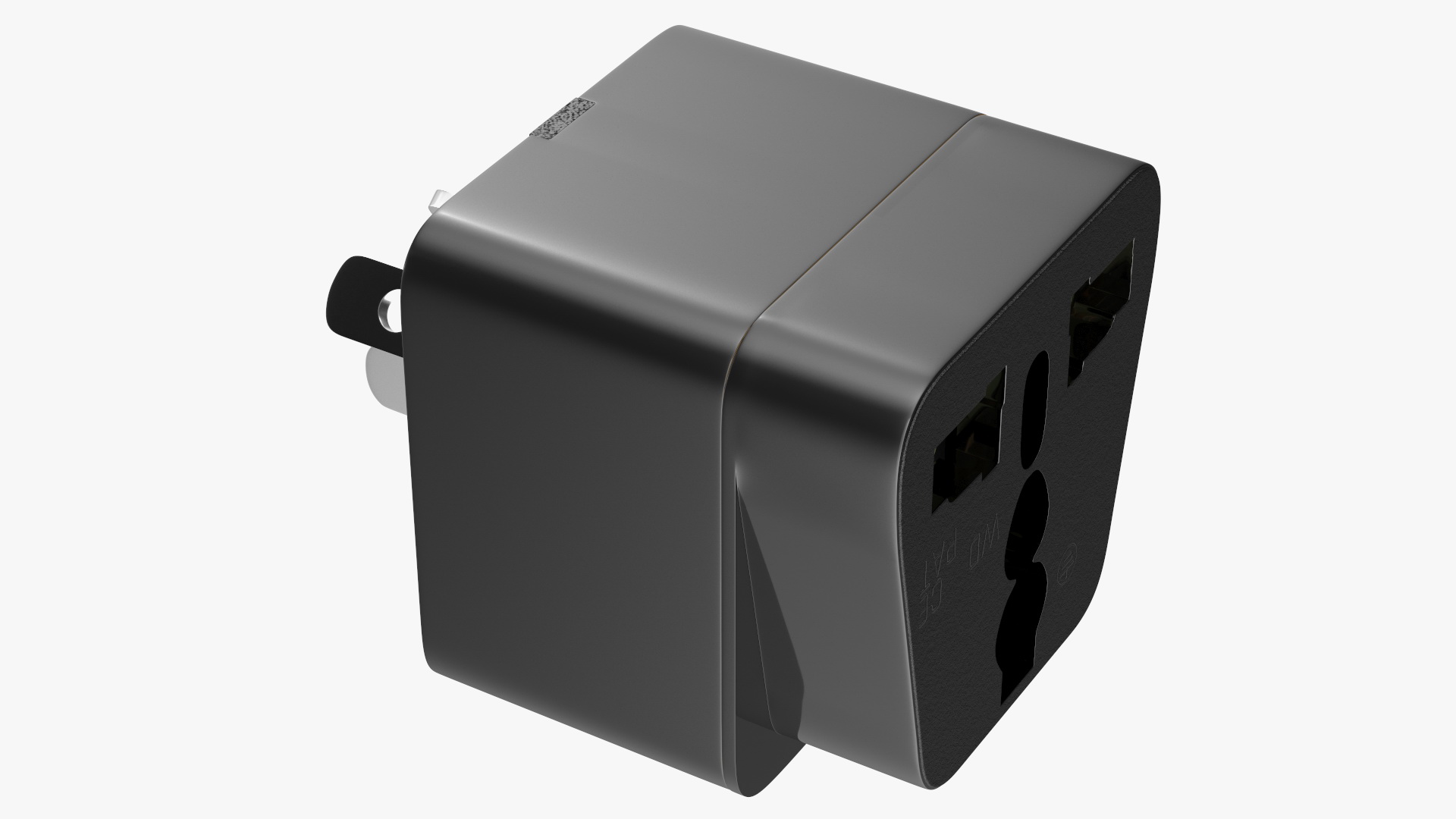3D Electrical Plug Type I Adapter Black