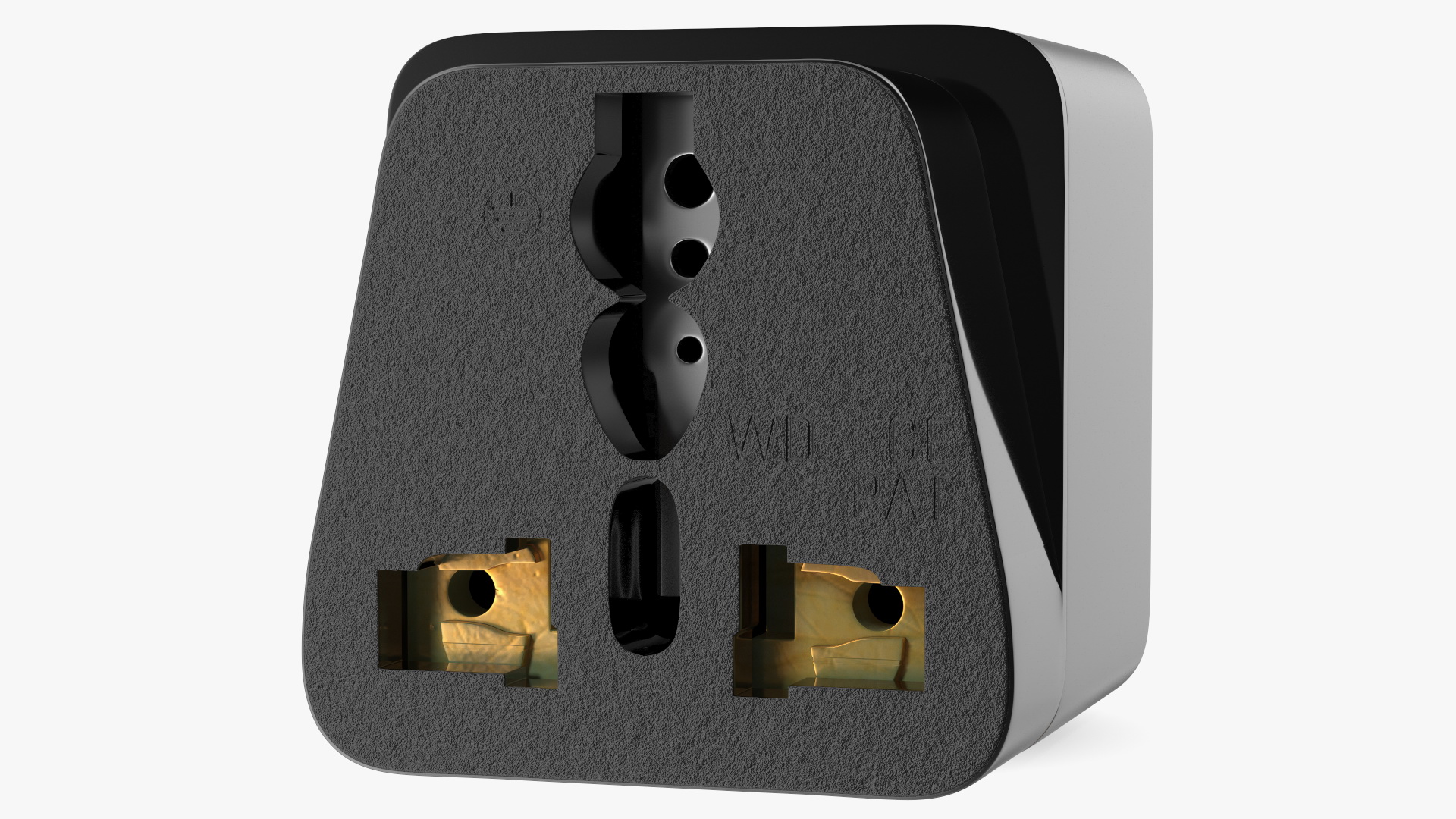 3D Electrical Plug Type I Adapter Black
