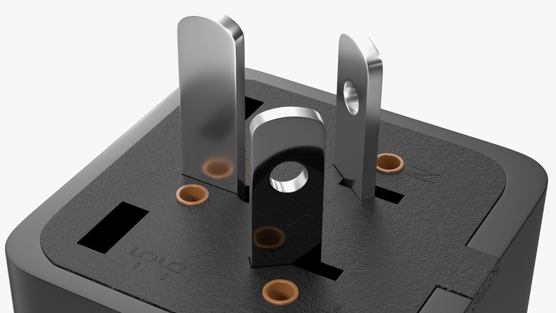 3D Electrical Plug Type I Adapter Black