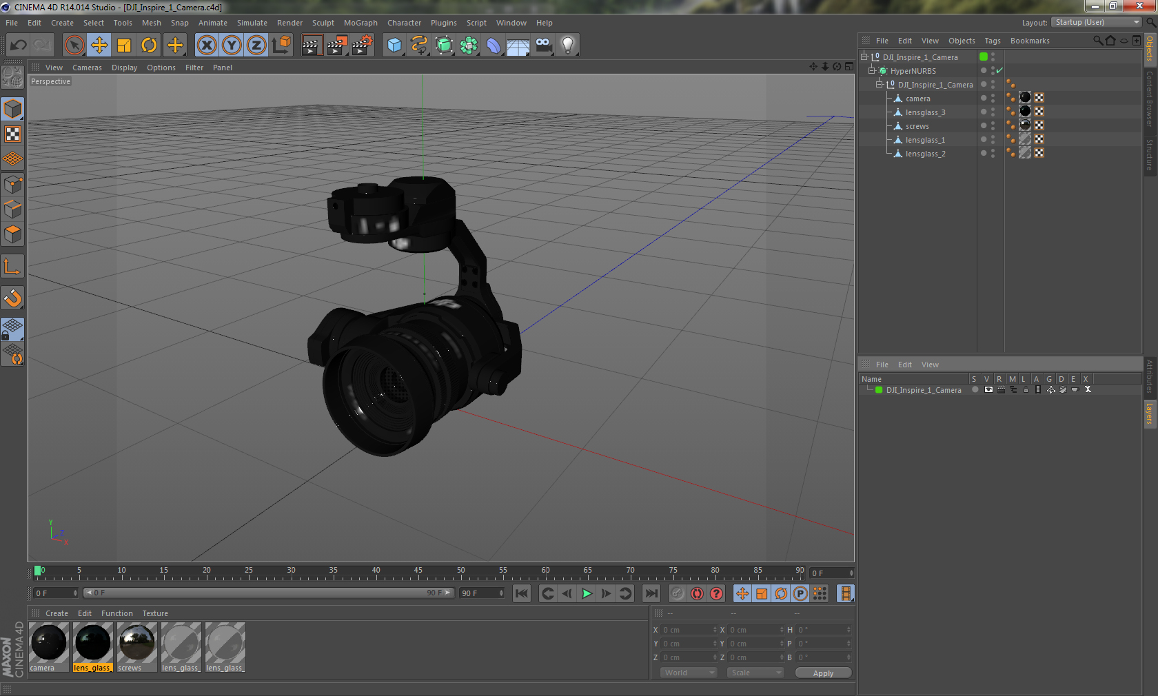 3D model DJI Inspire 1 Camera