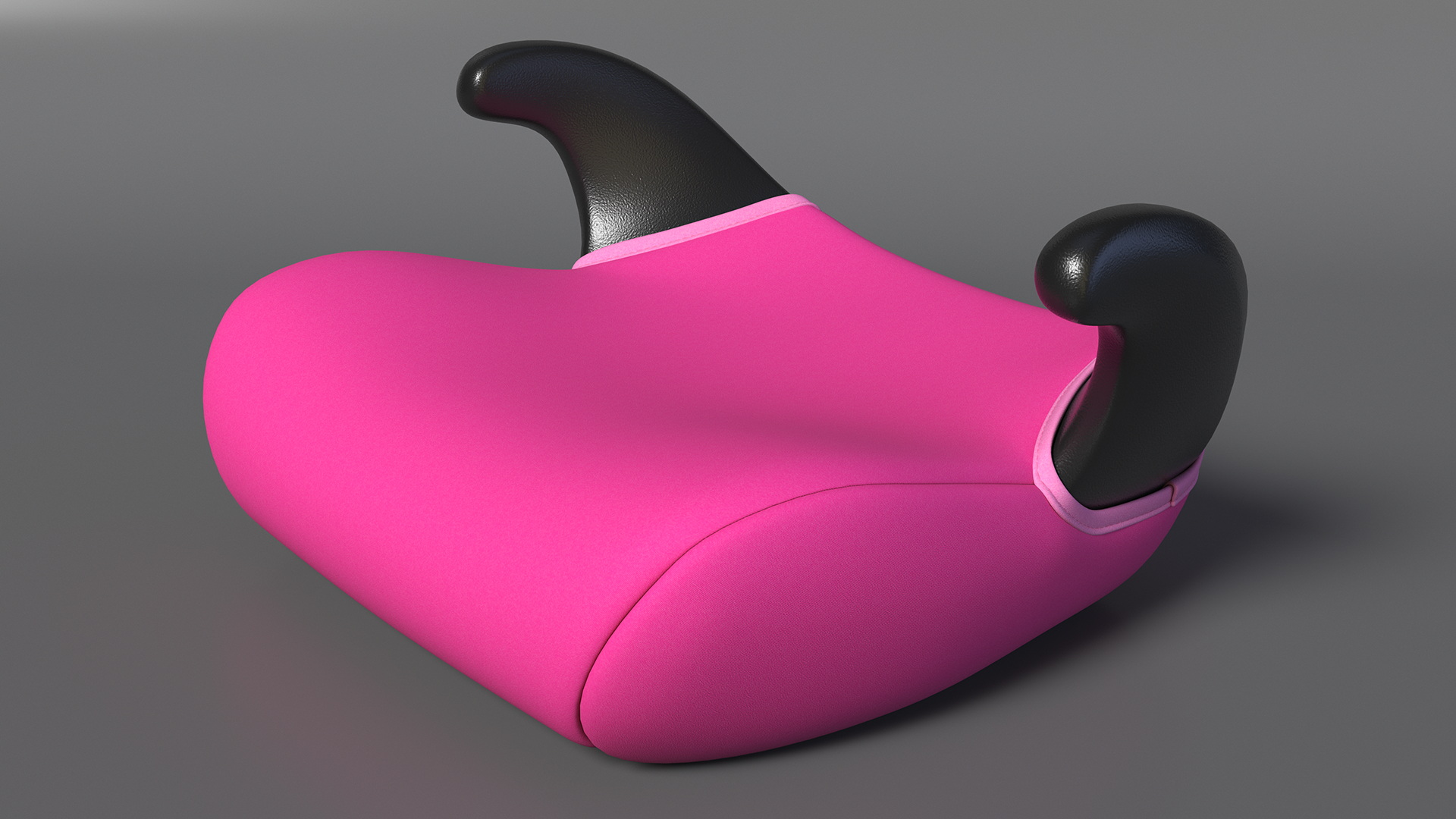3D model Backless Booster Car Seat Pink
