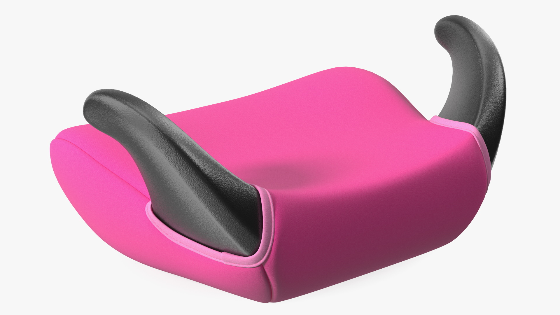 3D model Backless Booster Car Seat Pink
