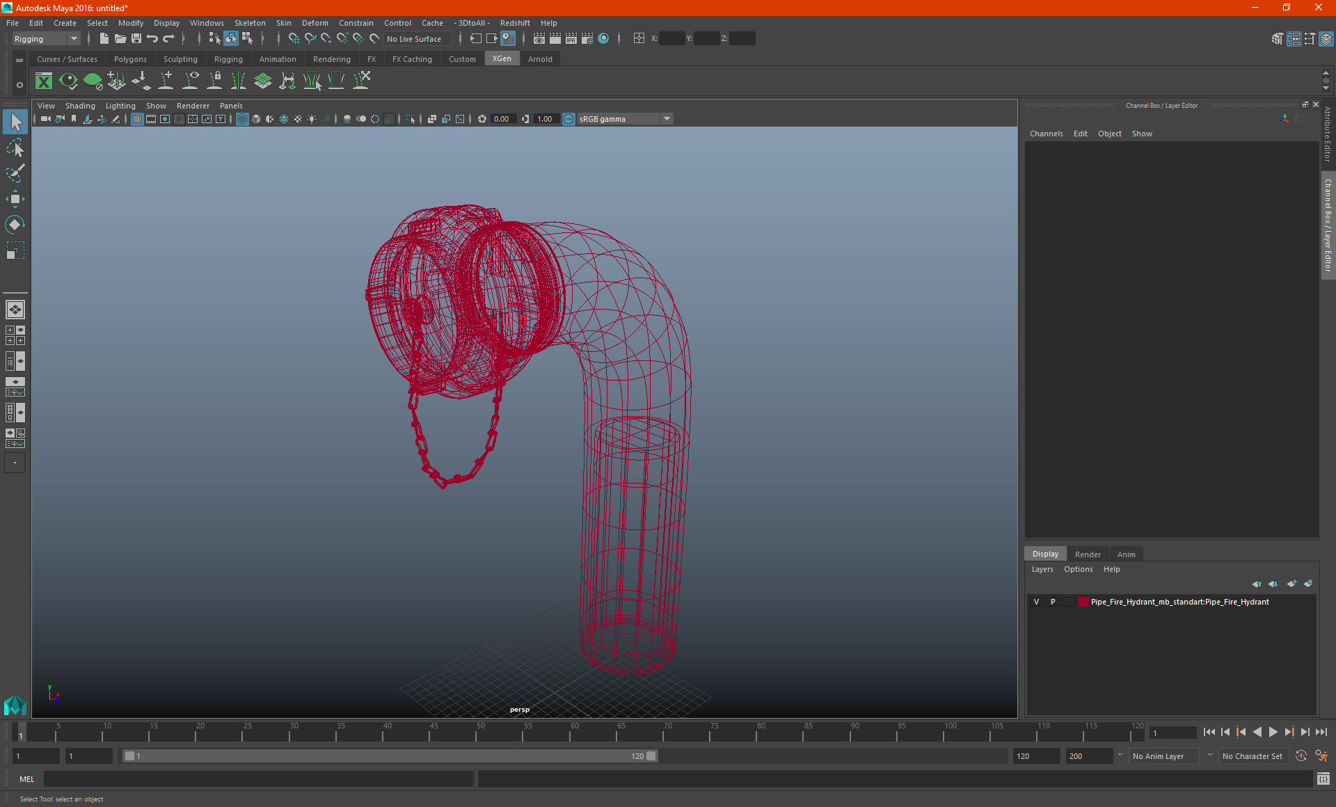 Pipe Fire Hydrant 3D