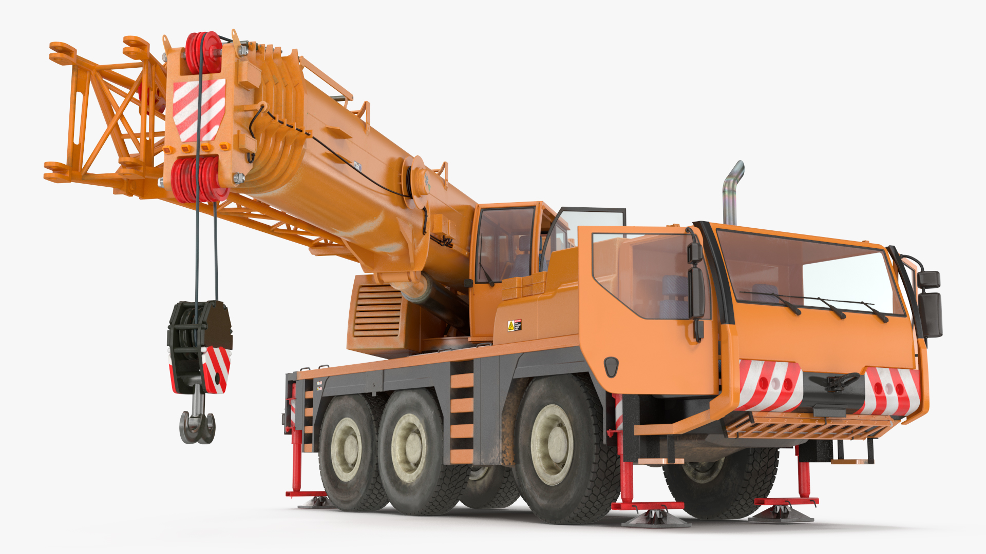 3D Liebherr Mobile Crane Rigged model