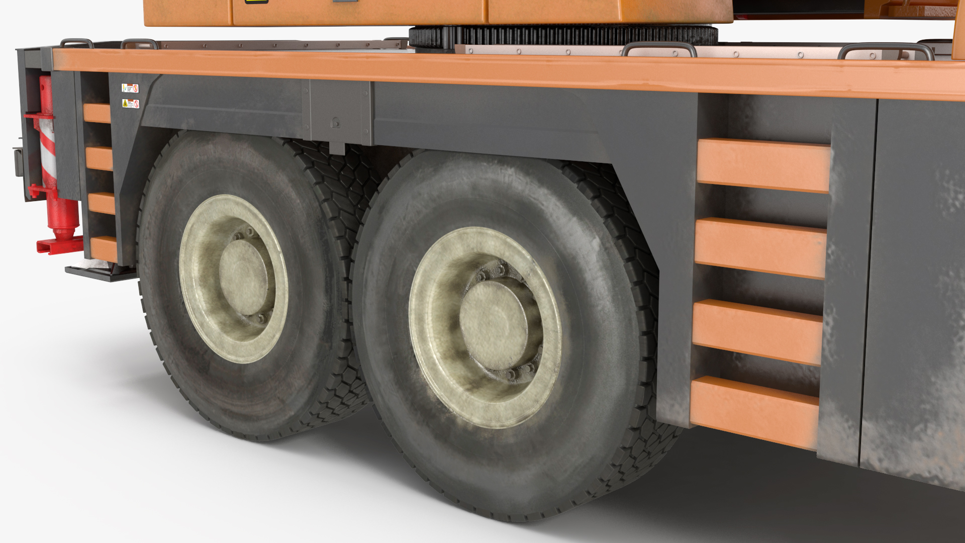 3D Liebherr Mobile Crane Rigged model