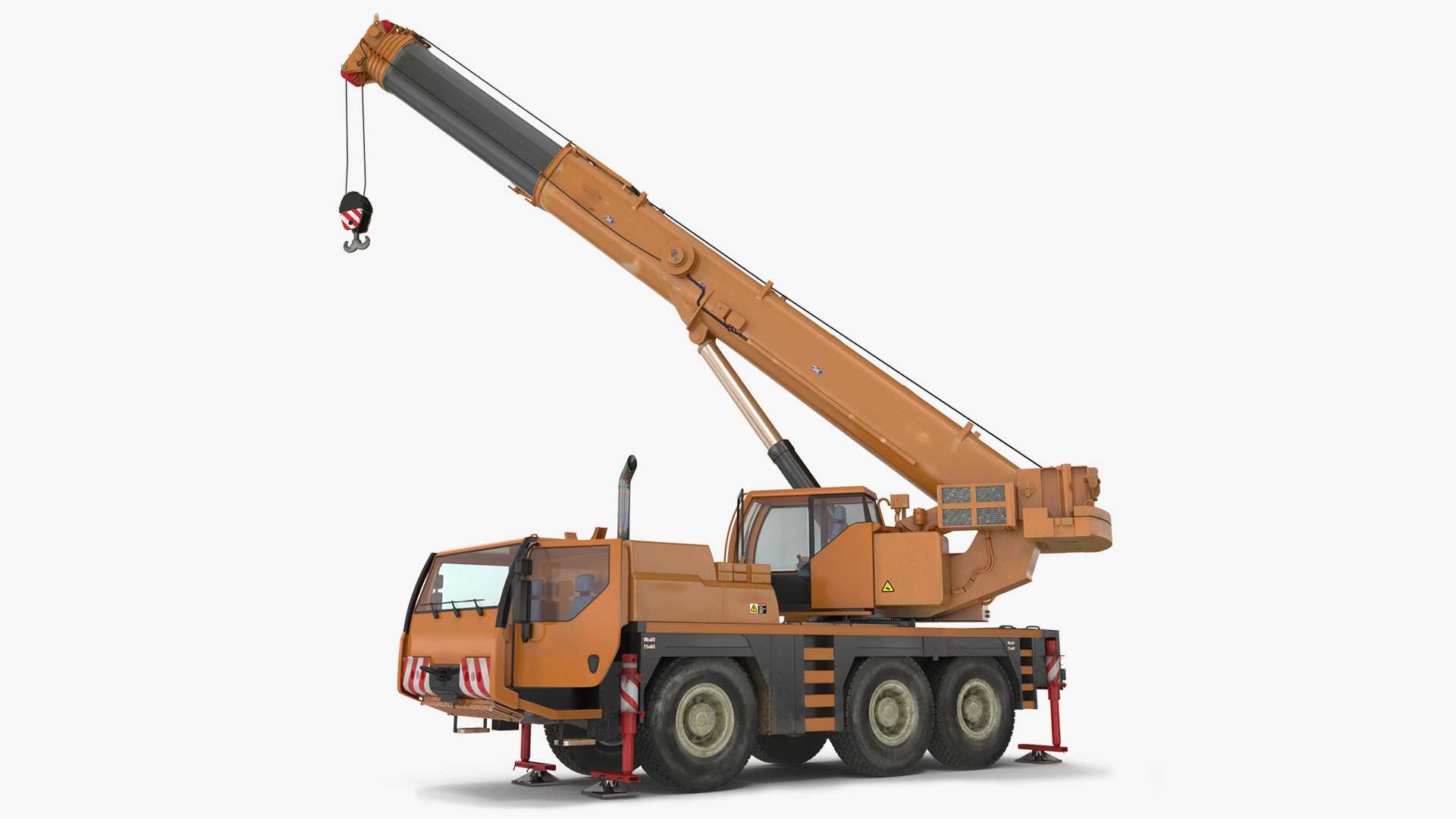 3D Liebherr Mobile Crane Rigged model