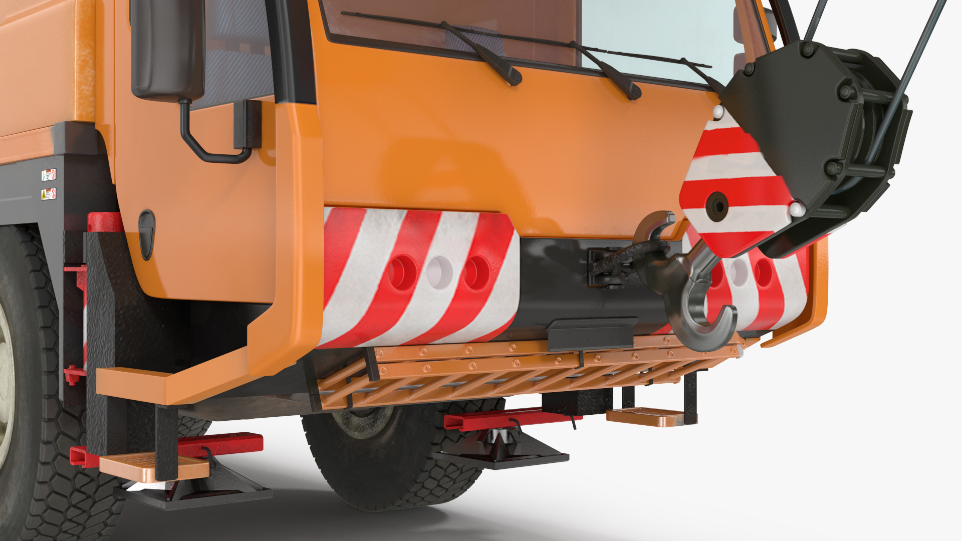 3D Liebherr Mobile Crane Rigged model
