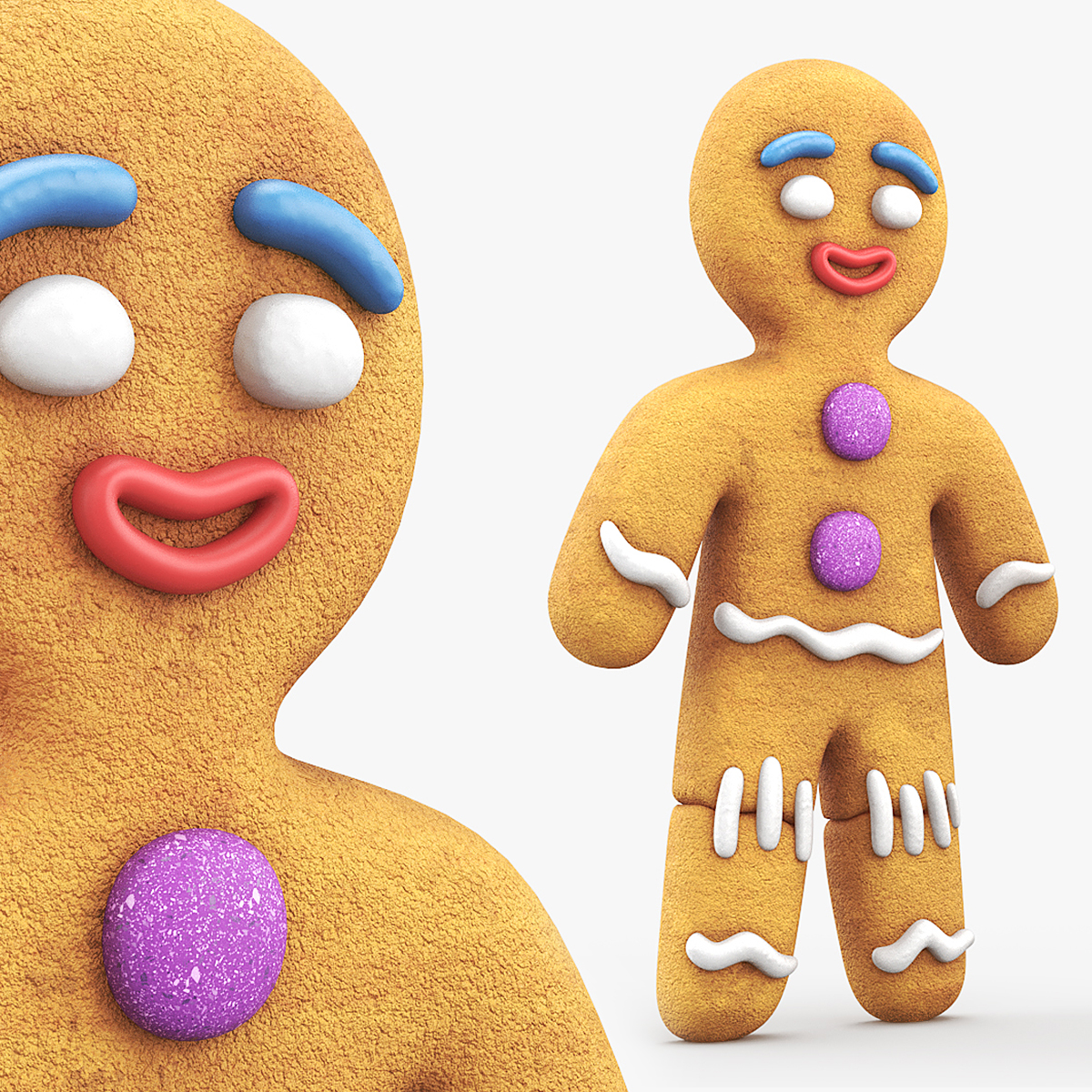 Gingerbread Man from Shrek 3D model preview