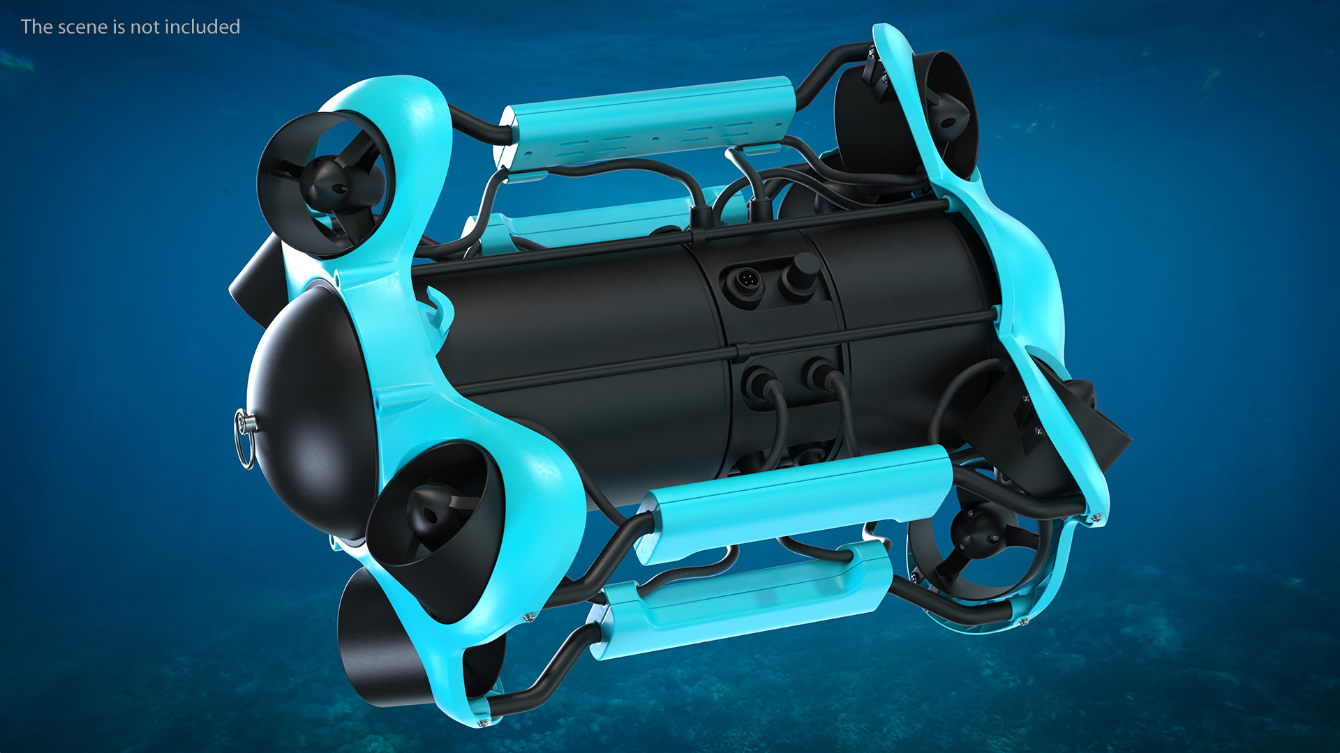 3D model Professional Underwater Drone Rigged for Maya