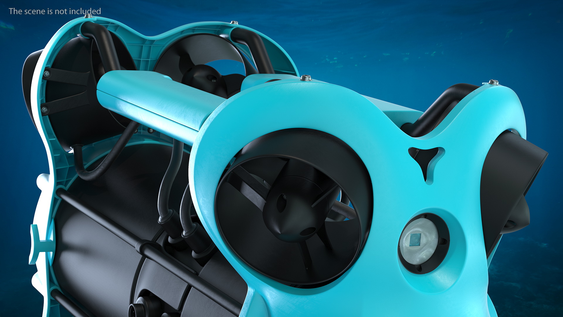 3D model Professional Underwater Drone Rigged for Maya
