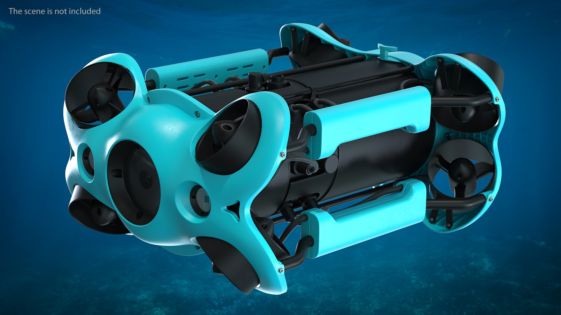 3D model Professional Underwater Drone Rigged for Maya