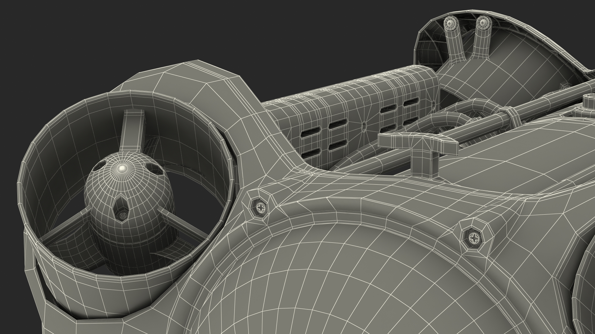 3D model Professional Underwater Drone Rigged for Maya